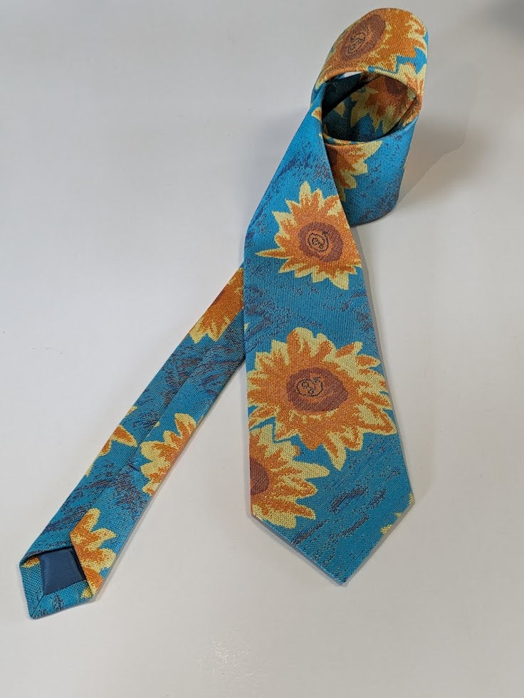 西陣織手縫いネクタイ 向日葵