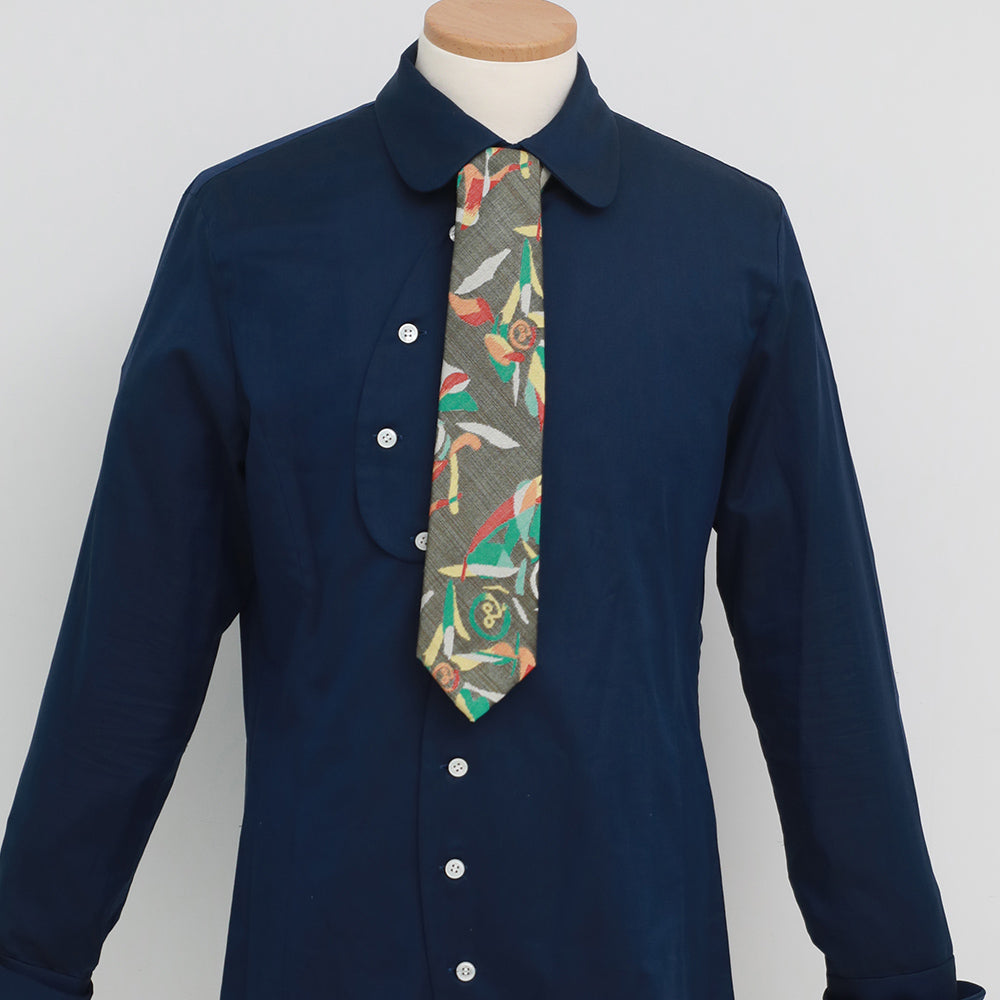 Cravate Nishijin tissée et cousue à la main Taiyo Cubism